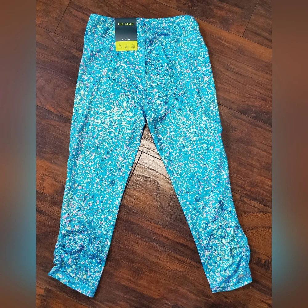 🌻 3/$20 Deal!! 🆕️ NWT Kohl's Kids Leggings - Blue with Multicolor Speckles